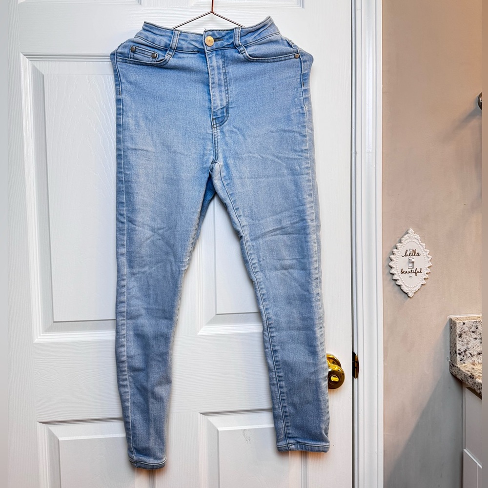 Fashion Nova Marilyn High Waisted Light Wash Skinny Jeans